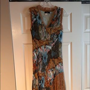 Unique stretchy multicolored dress.